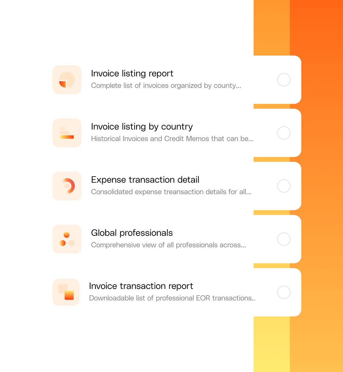 Standardized Reporting