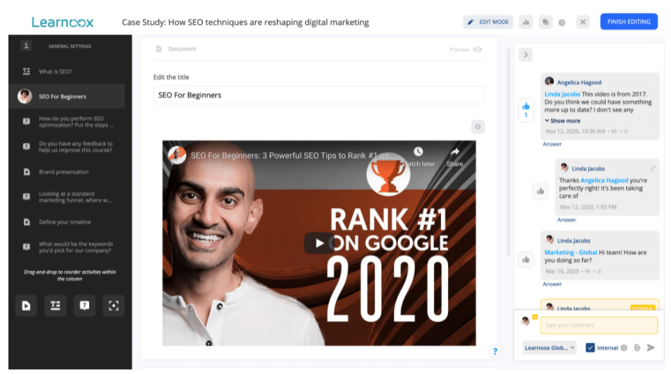 Discussions during Onboarding
