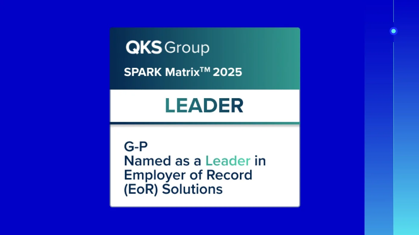 Resource | G-P Named QKS Group's Top Employer of Record (EOR) Solution for 2025 | Hero Image
