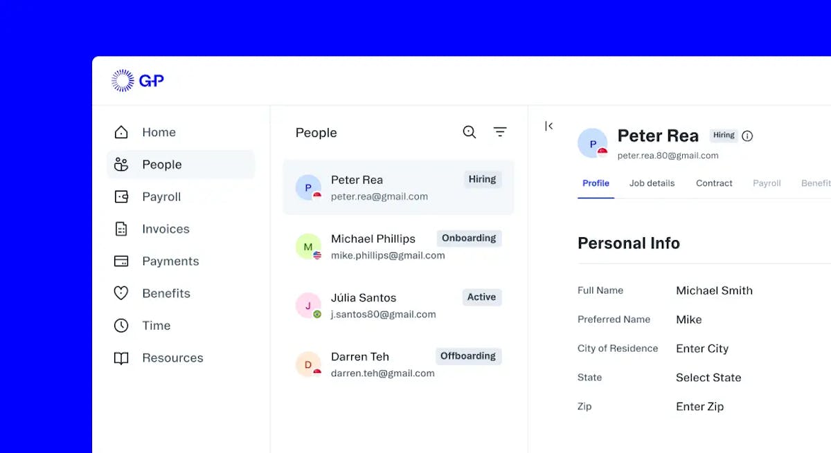 Onboarding dashboard preview